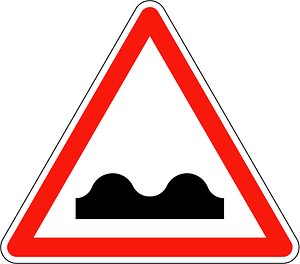 Uneven road