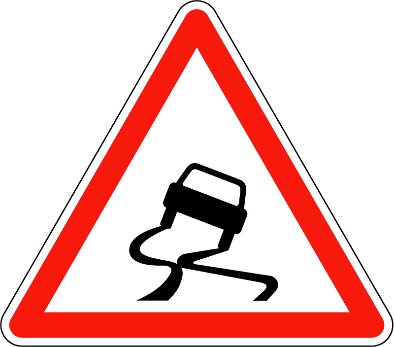 Slippery road