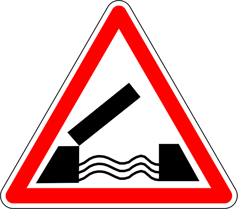 Opening bridge ahead