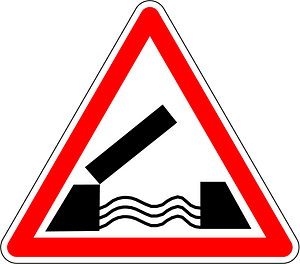 Opening bridge ahead
