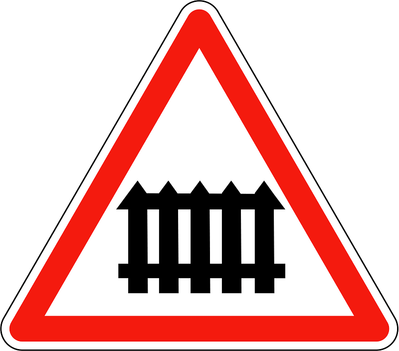 Level crossing with gates