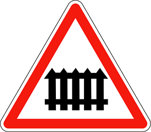 Level crossing with gates