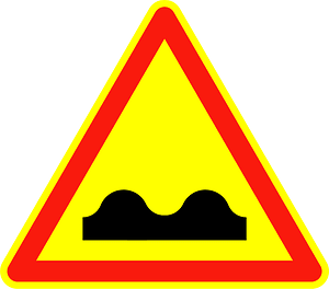 Uneven road