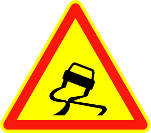 Slippery road