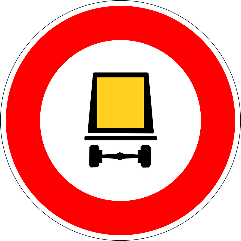 No vehicles carrying dangerous goods
