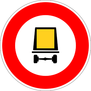 No vehicles carrying dangerous goods