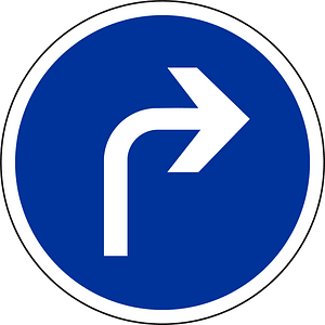 Turn right ahead