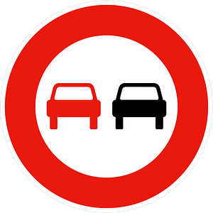 No overtaking