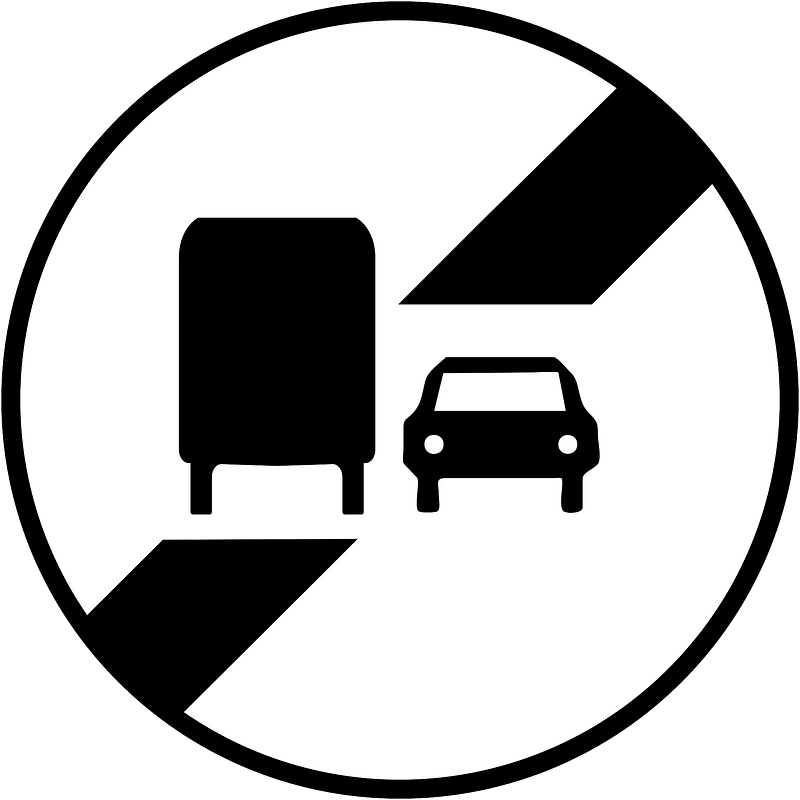 End of no overtaking by lorries