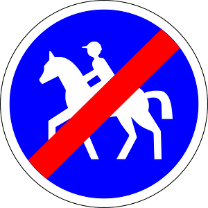 End of bridleway