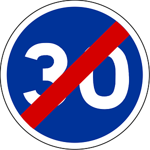 End of minimum speed