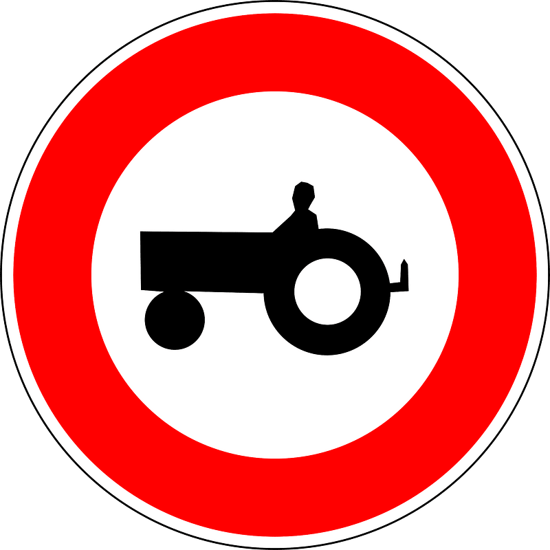 No tractors