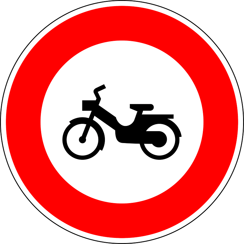 No mopeds