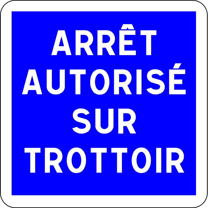 Parking allowed on pavement