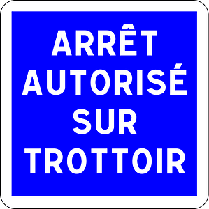 Parking allowed on pavement