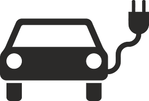 Electrically powered vehicle marked pursuant to the Vehicle Registration Regulation (FZV) (German: Fahrzeug-Zulassungsverordnung)