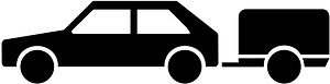 Passenger vehicle with a trailer