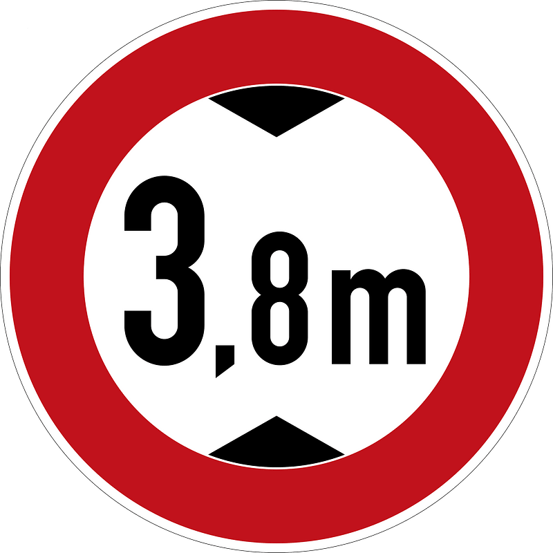 Height Limit (3.8 meters)