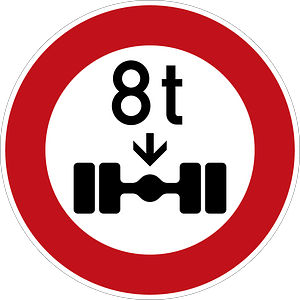 Load Limit per Axle (8 tonnes)