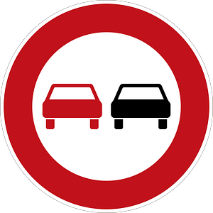 No Passing (for any vehicle type)