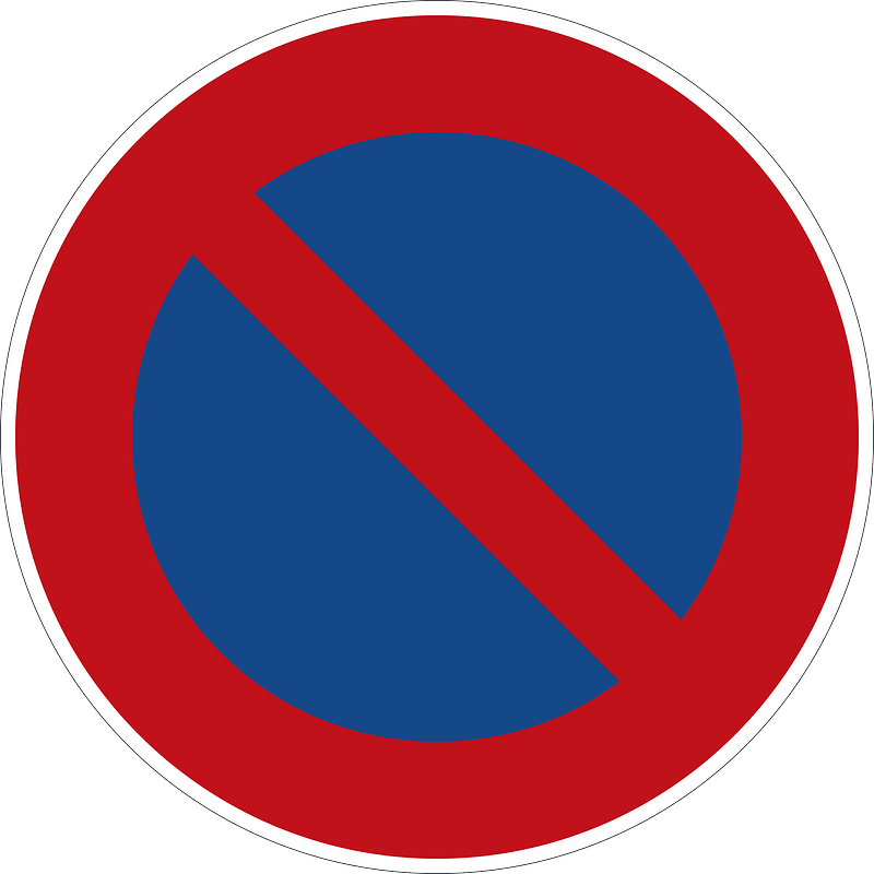 No parking. Waiting is allowed.