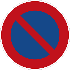 No parking. Waiting is allowed.