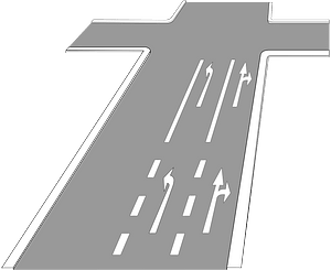 Direction arrows (no stopping or parking allowed)