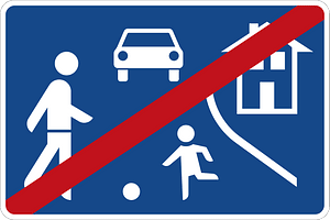 End of Traffic Calming Zone