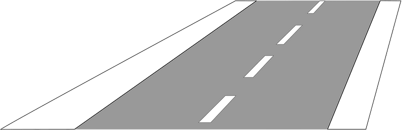 Guide (Dividing) Line - Crossing/Overtaking Permitted