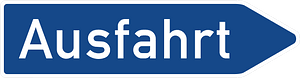 exit (at end of exit lane)