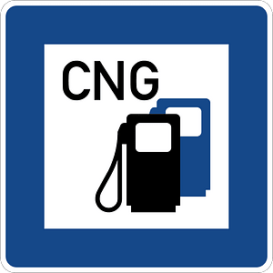 Petrol station with CNG