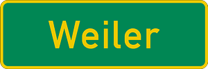 Place name (information only, does not imply a speed limit)