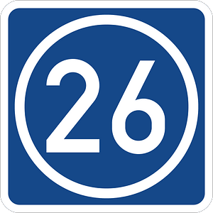 Interchange/Exit/Ausfahrt Number (26)