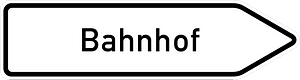 Direction to Trainstation/ Railway Station