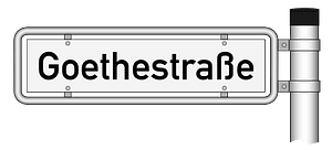 Street name sign