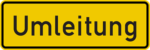 Detour sign