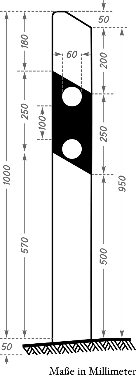 Reflexion post (left-hand side)