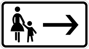 Use Sidewalk on right side of roadway
