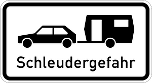 Hazardous Sidewinds for cars with caravans/trailers