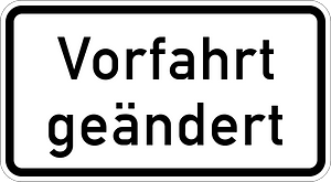 Right of way changed
