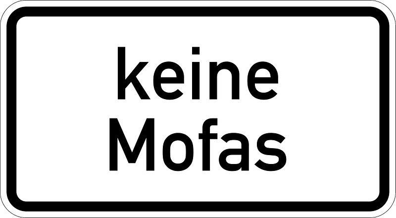 No Mopeds Permitted