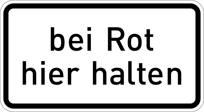 Stop here on red