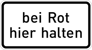 Stop here on red