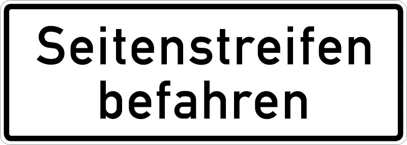 Pass over verges/shoulder