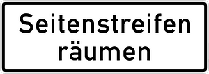 End of passing over verges/shoulder