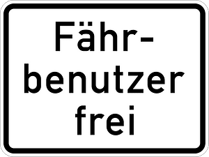 Ferry users allowed
