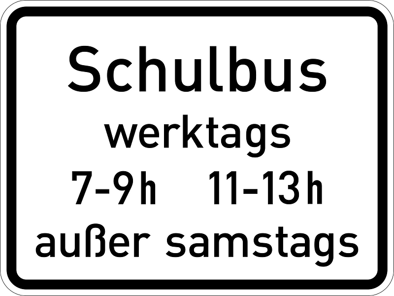 School bus (at times shown)