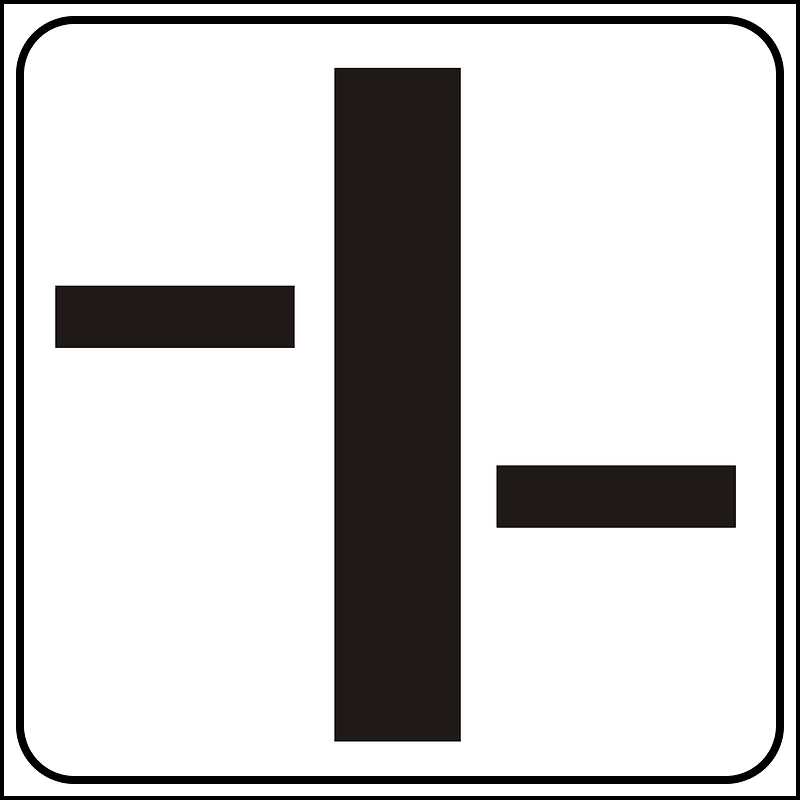 Direction of main road