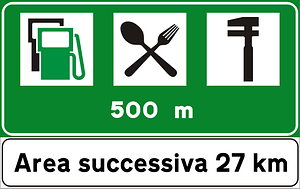 Services in motorway service area