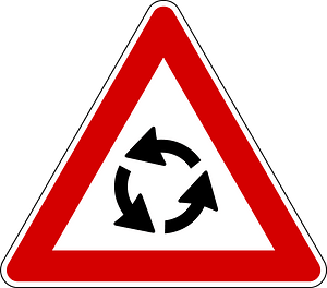 Roundabout ahead